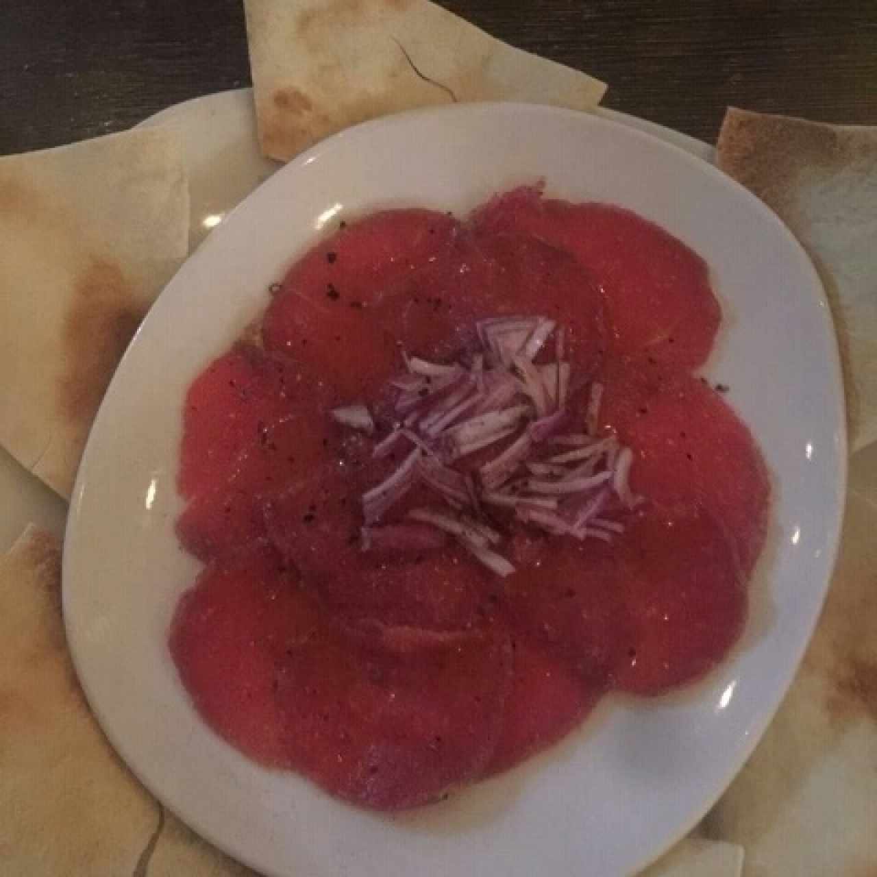 carpaccio de res