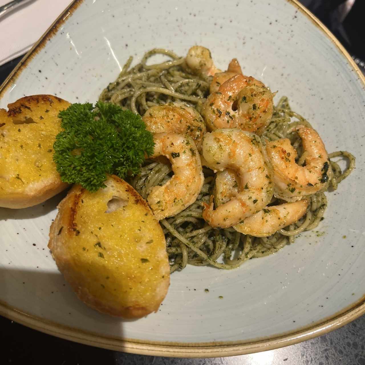 Pastas - Spaguettini con Camarones