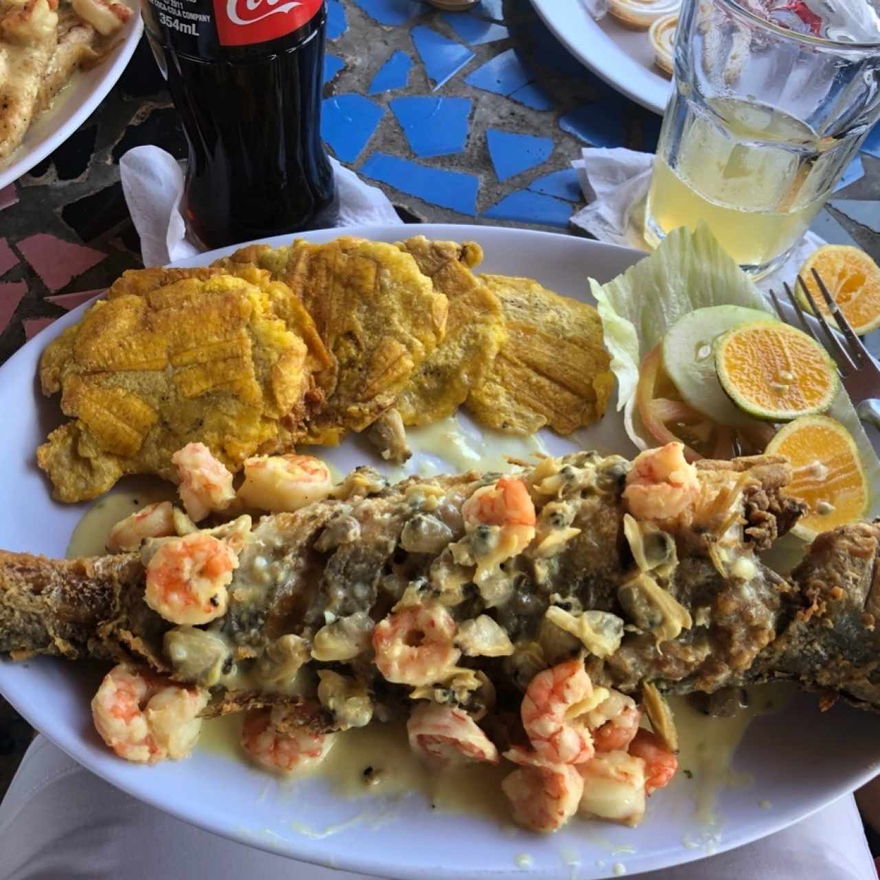 Pescado con salsa Veramar