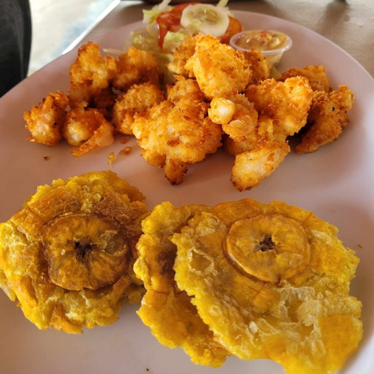 camarones apanados con coco