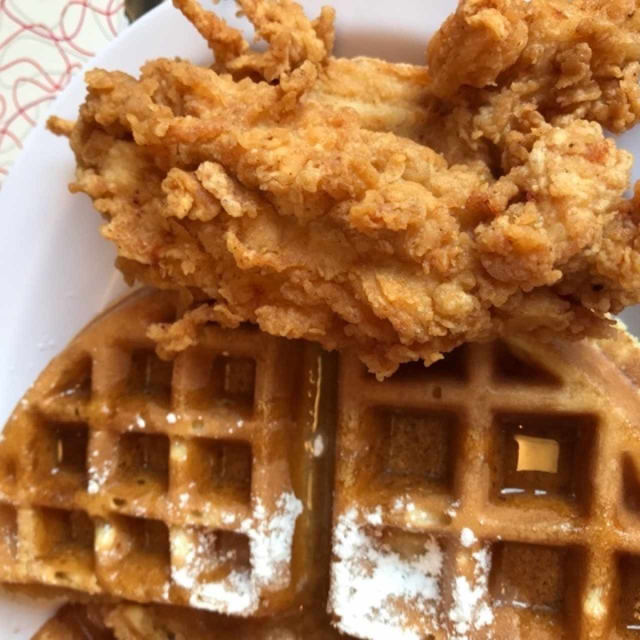 Waffle con Pollo