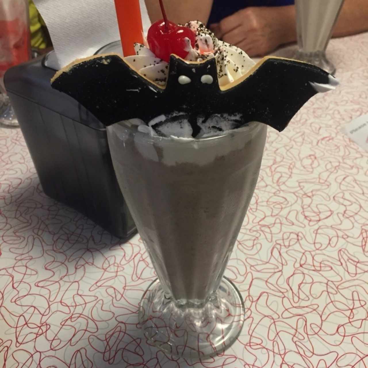 batido de oreo con decoracion de halloween 