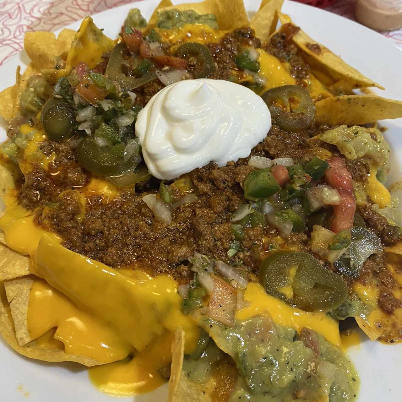 Nachos con carne