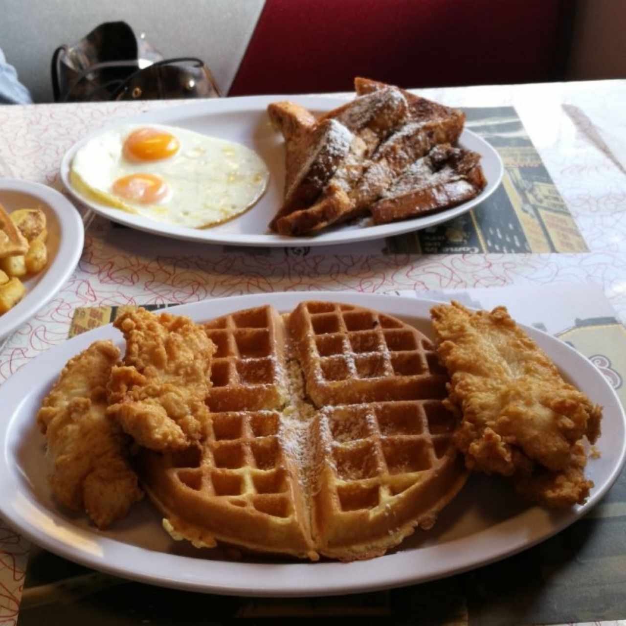 chicken and waffles