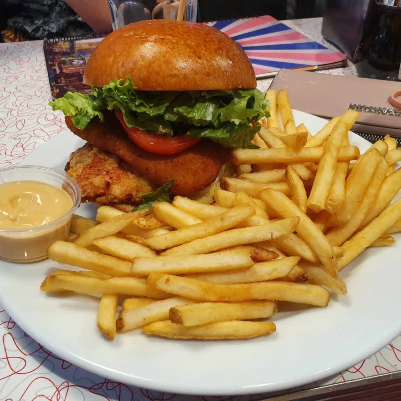 hamburguesa de pollo 