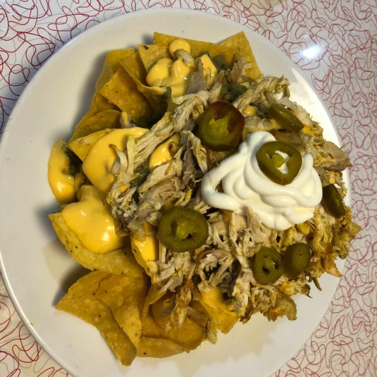 Nachos de pollo