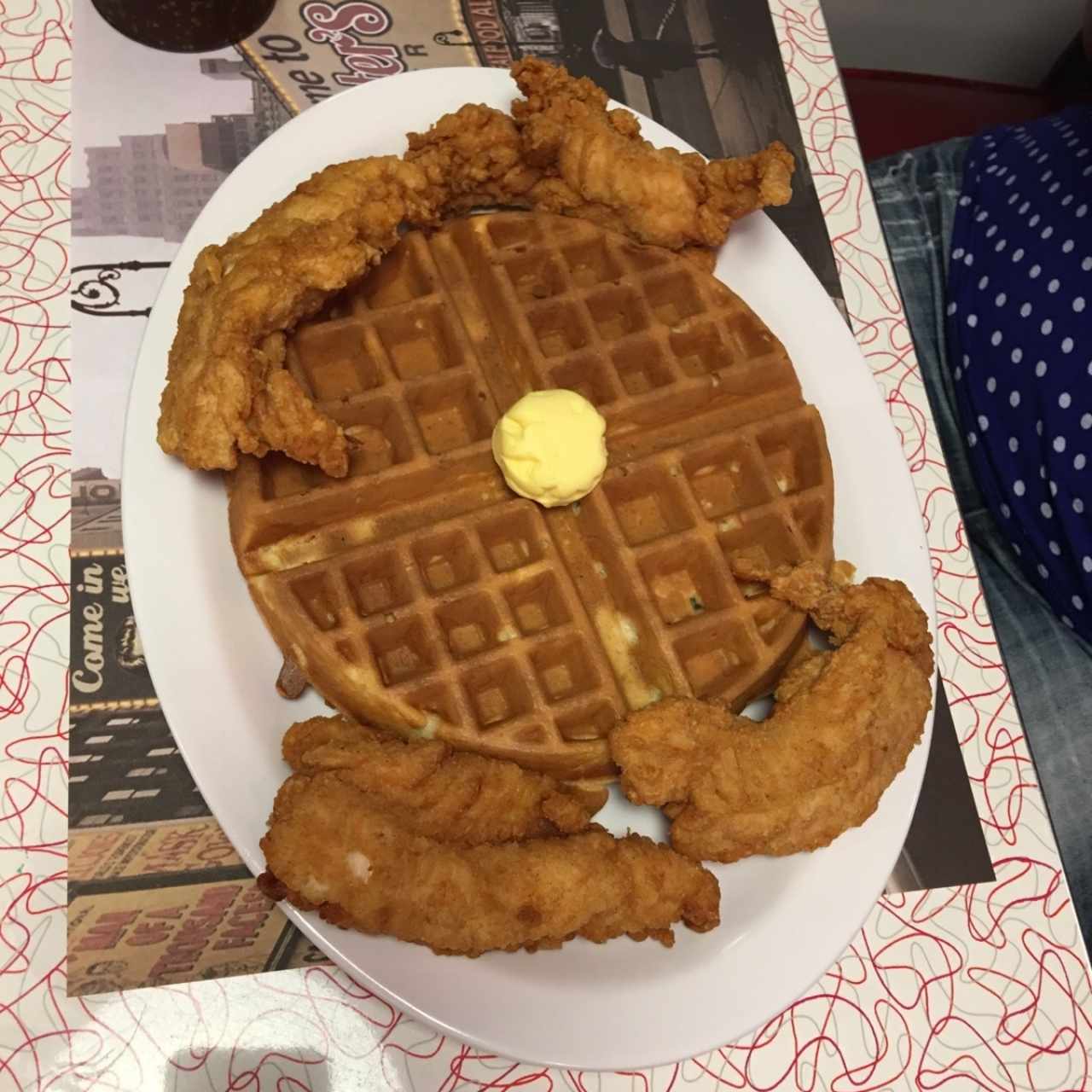 chicken and waffles