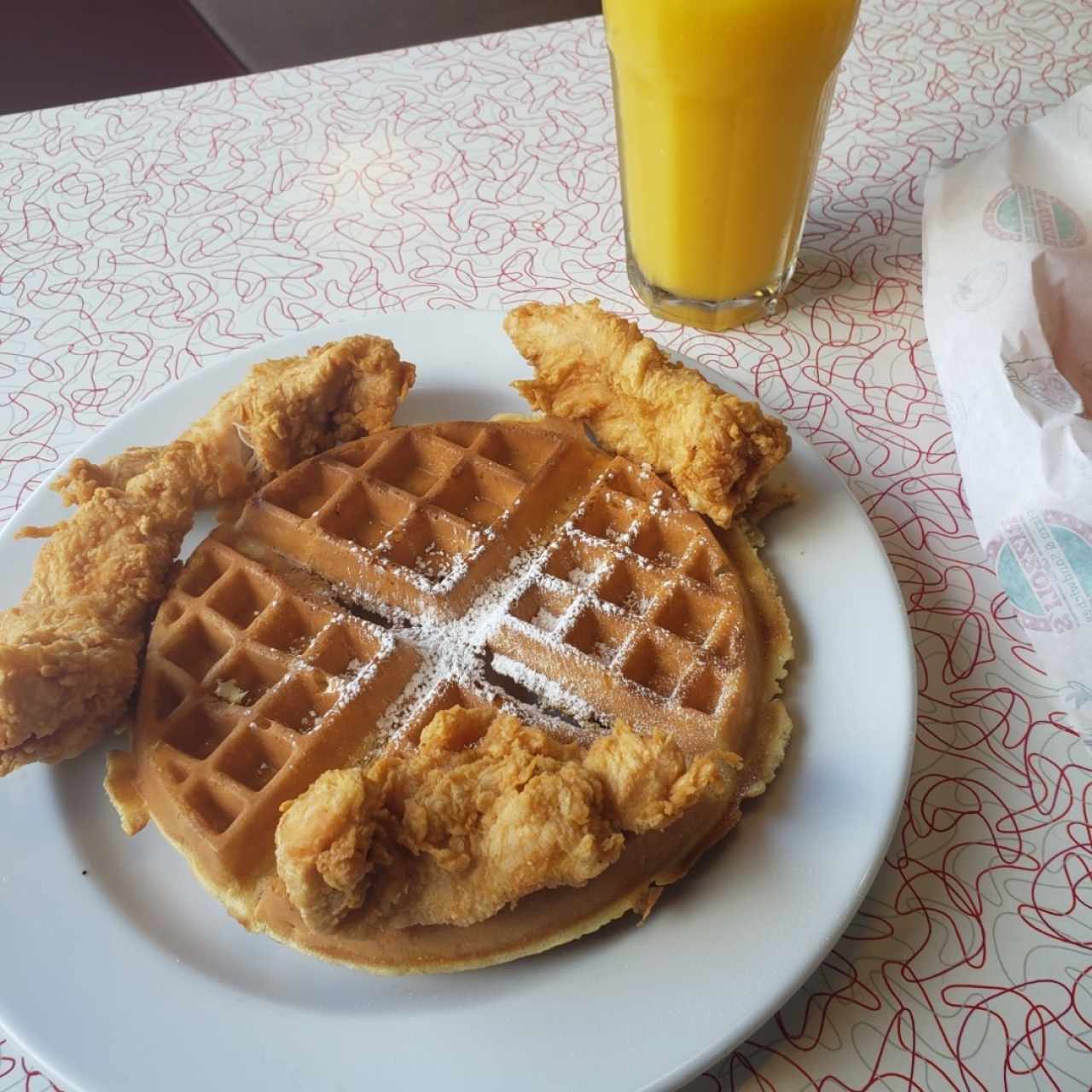 chicken and waffles