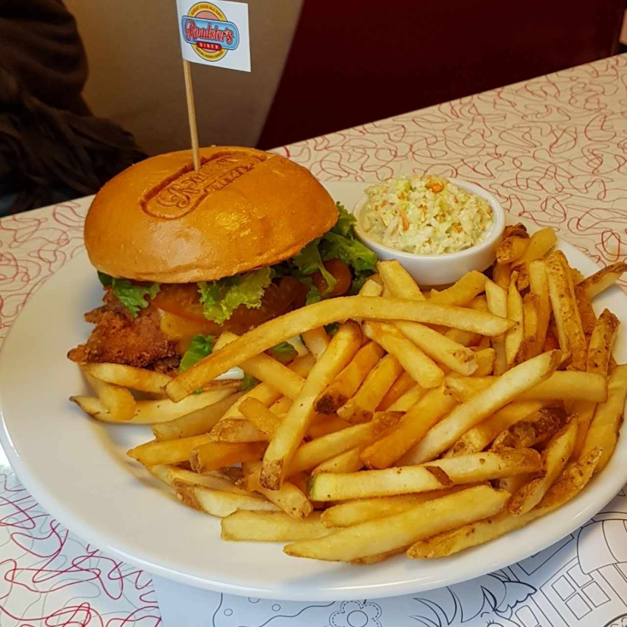 Hamburguesa de Pollo Apanado