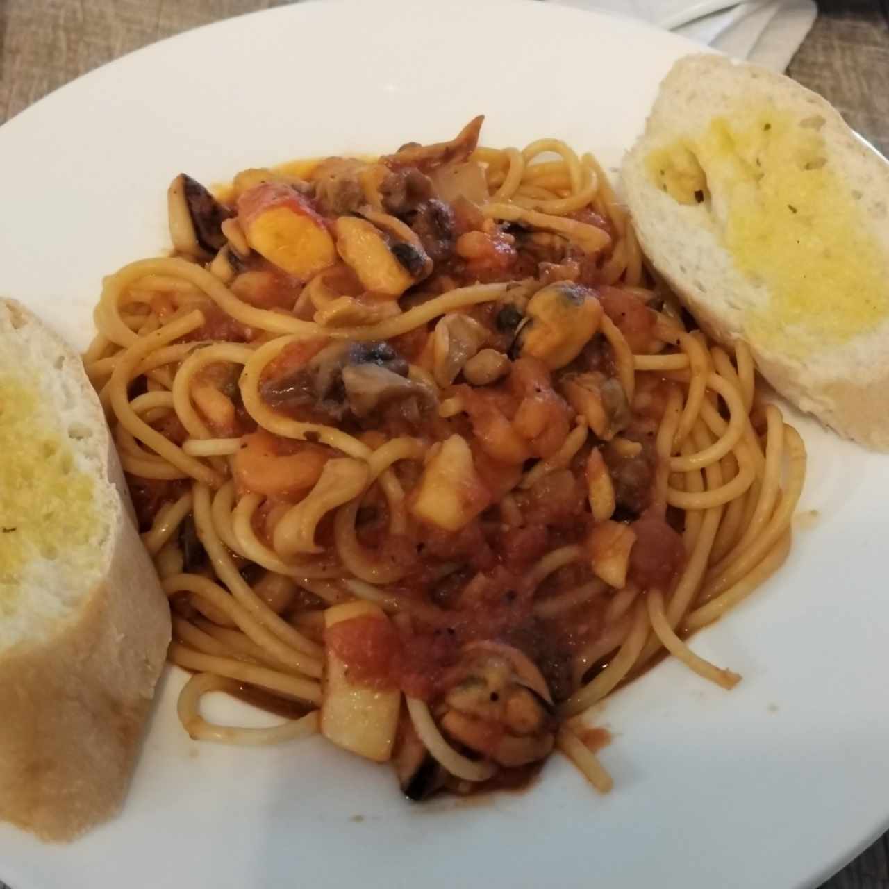 Pasta de mariscos