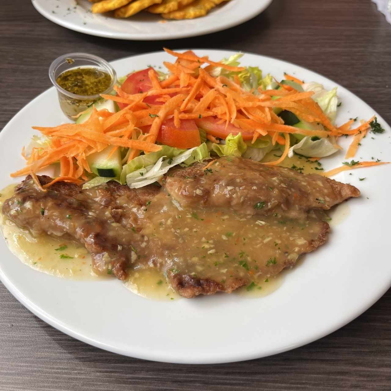 Filete de Corvina al ajillo