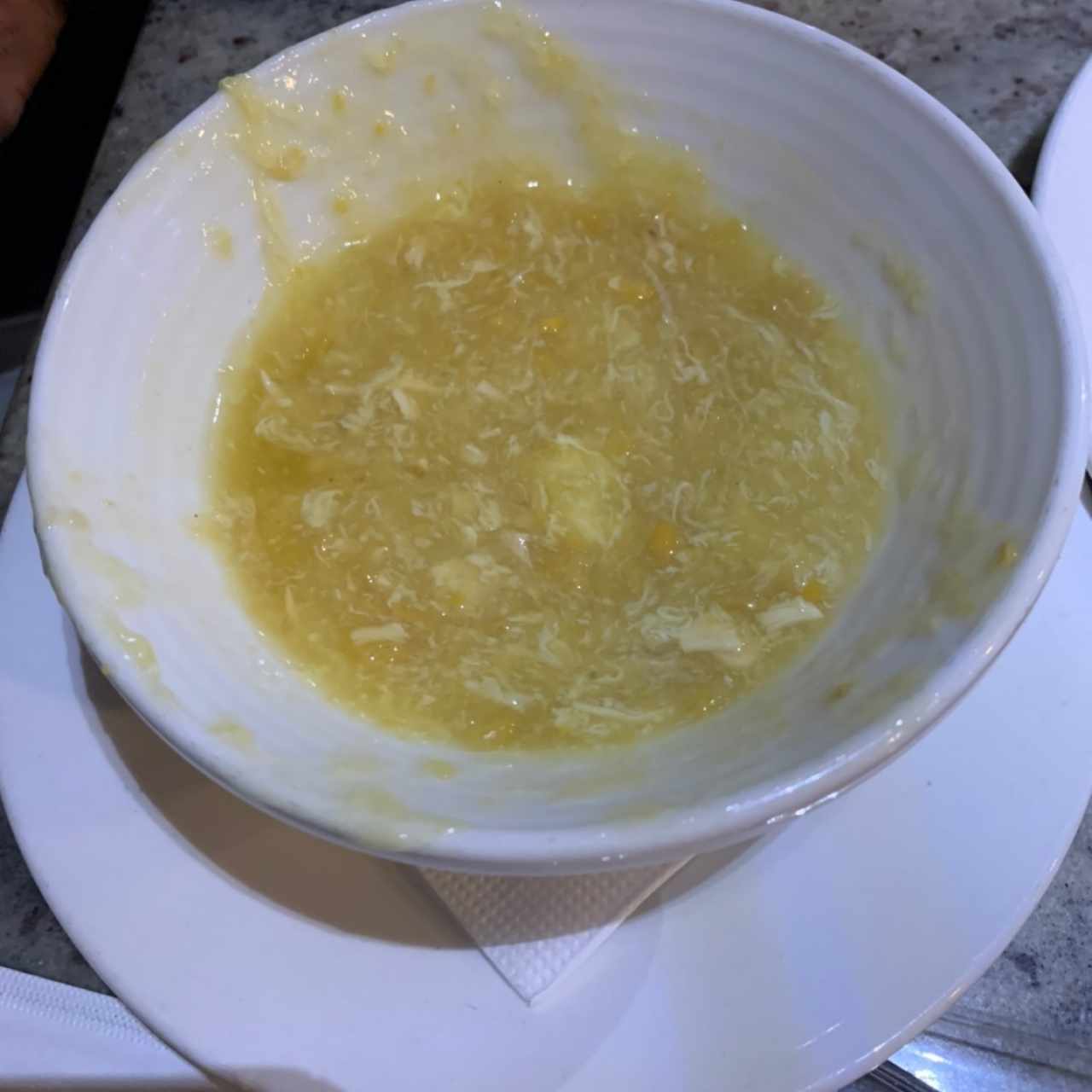 Crema de Maíz con Pollo