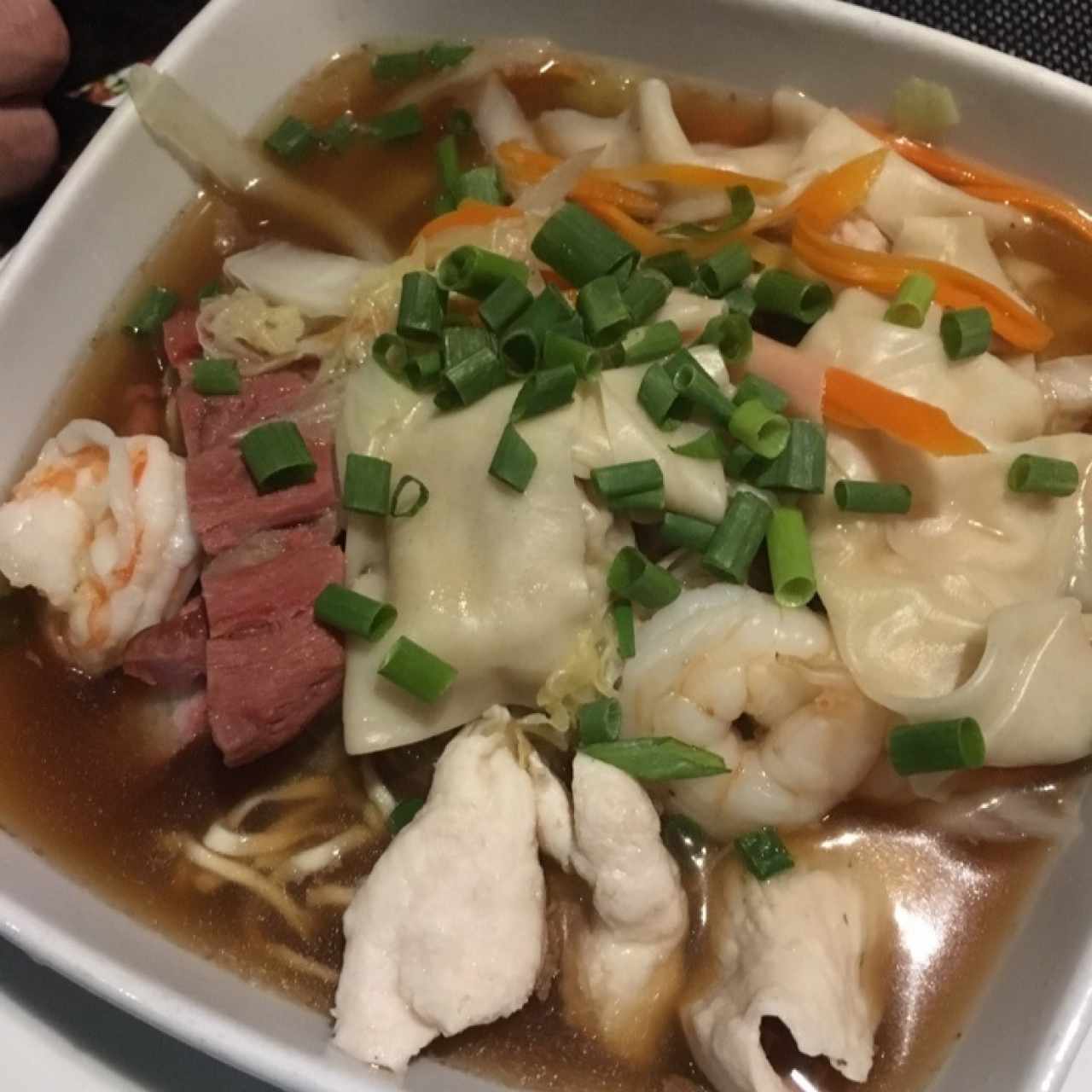 Sopa de wanton mein