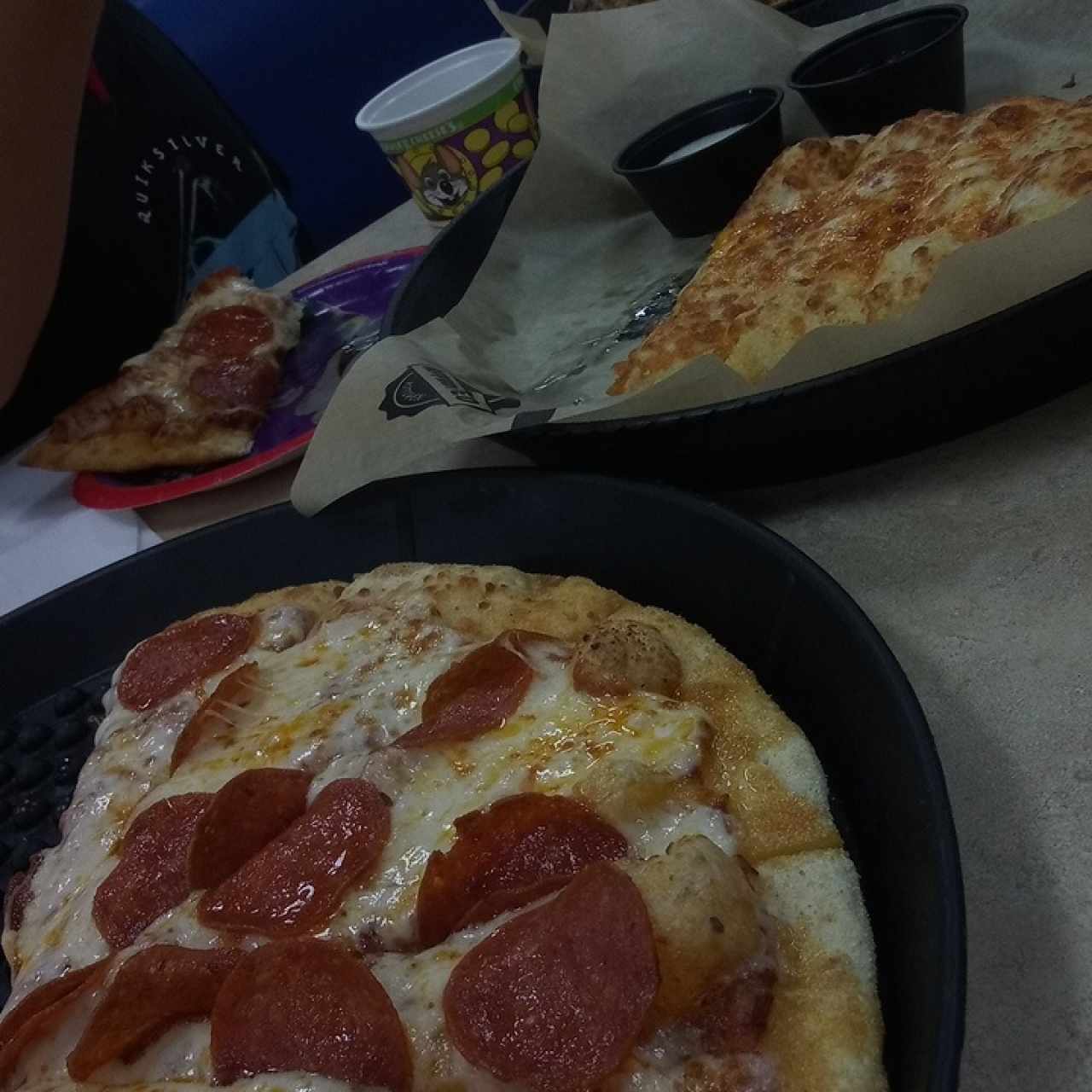 pizza pepperoni & cheesy bread