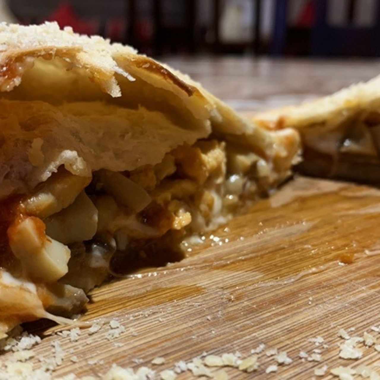 Calzones con Pollo y Hongos