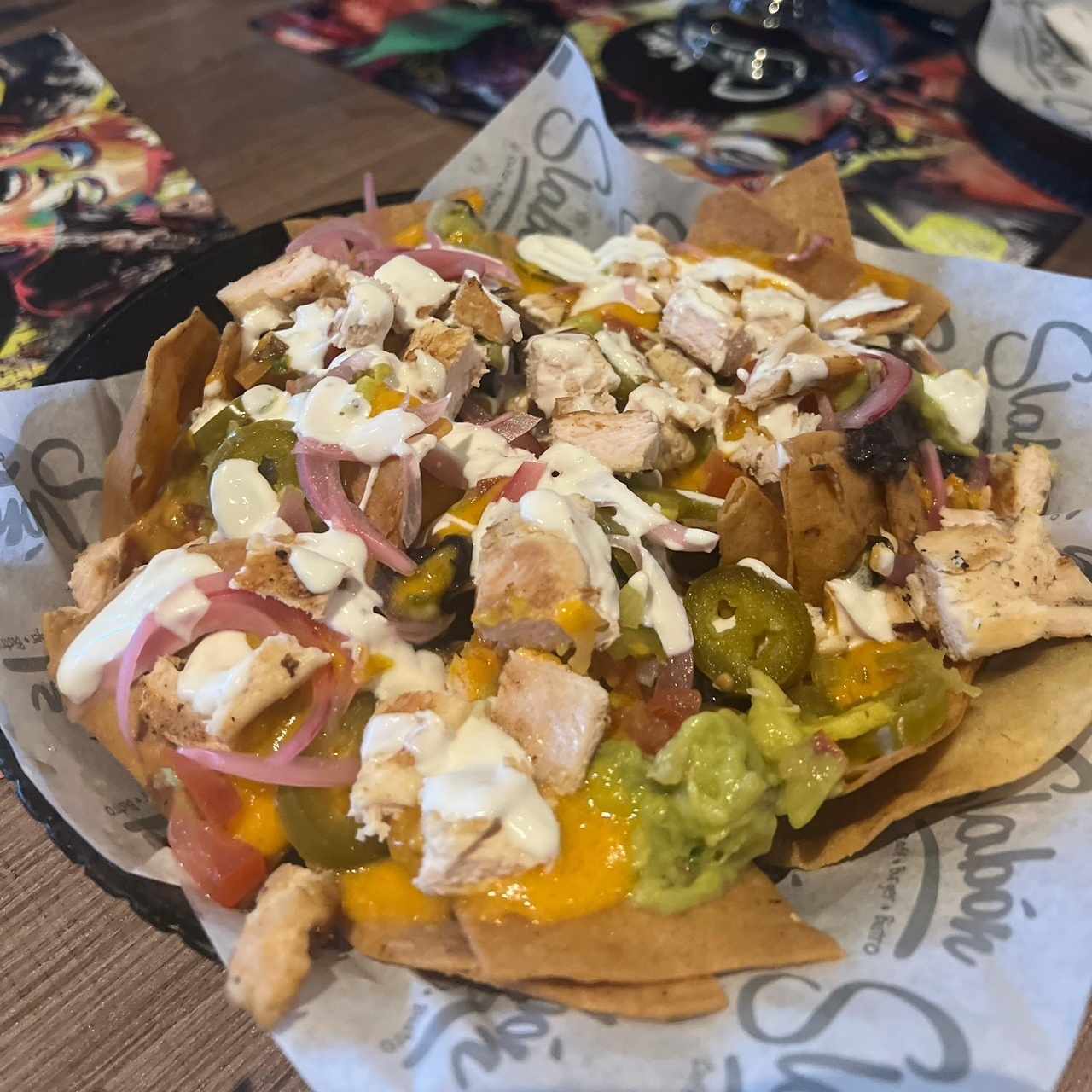 Nachos de pollo