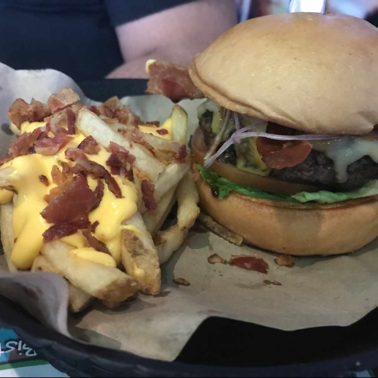 Bacon cheese burger