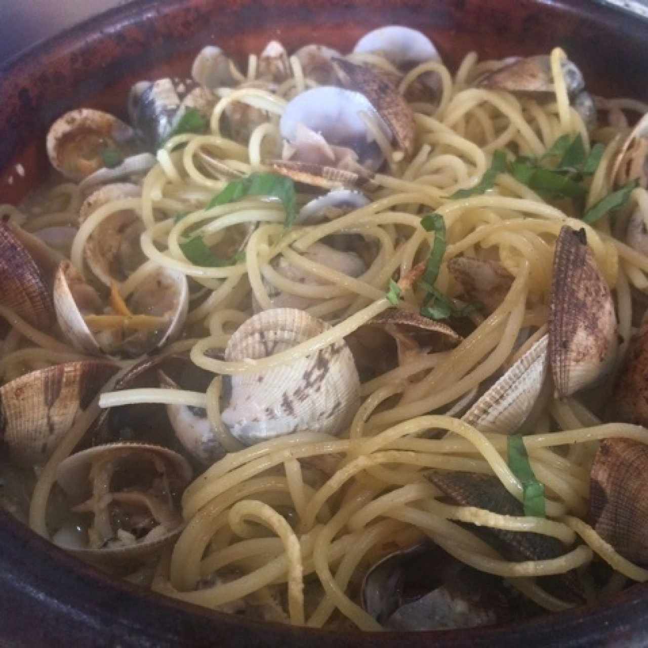 spaguetti de almejas