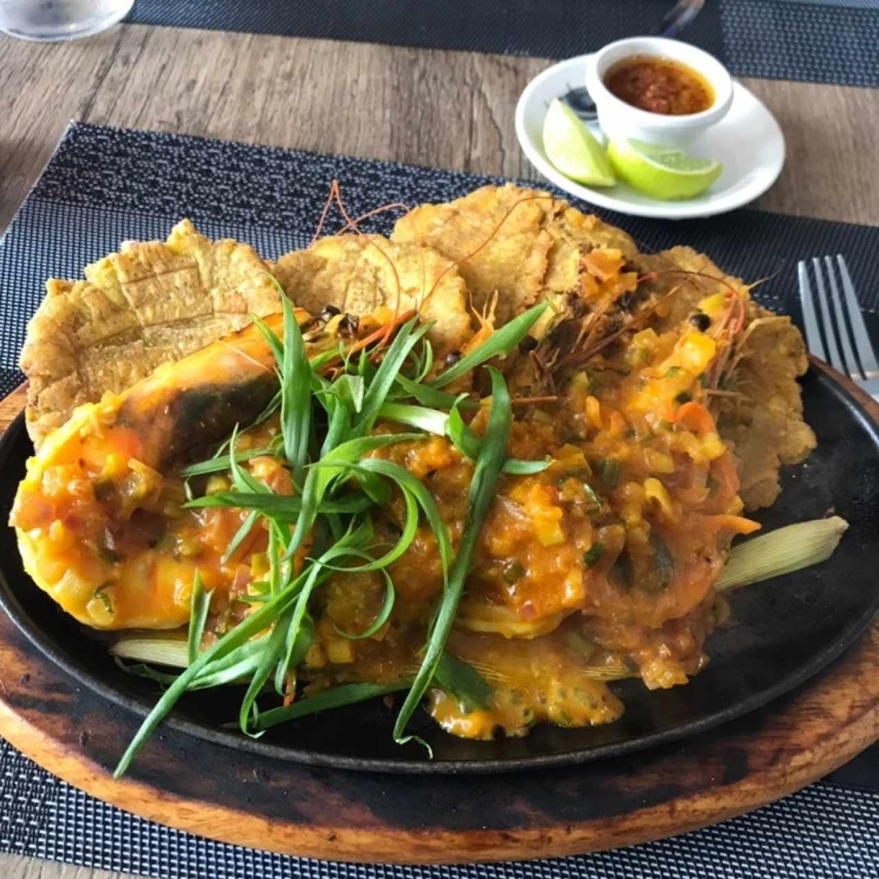 langostinos a la naranja