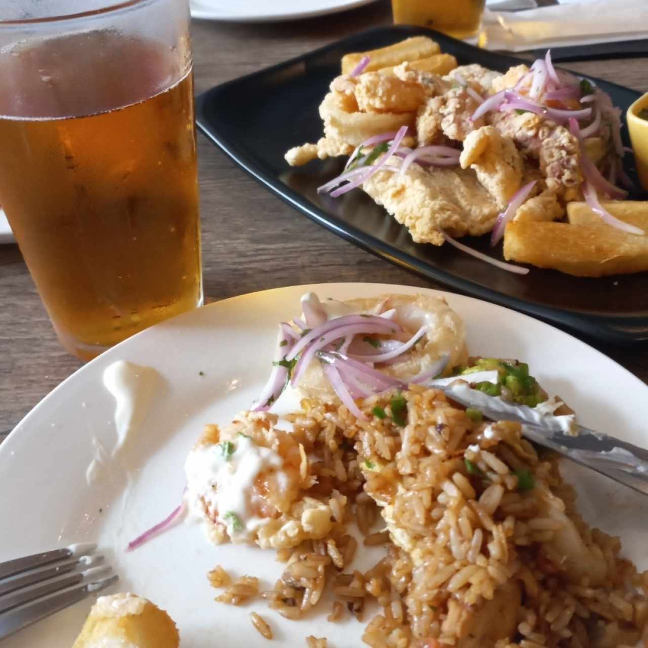 ARROCES - ARROZ CHAUFA y Jalea de mariscos