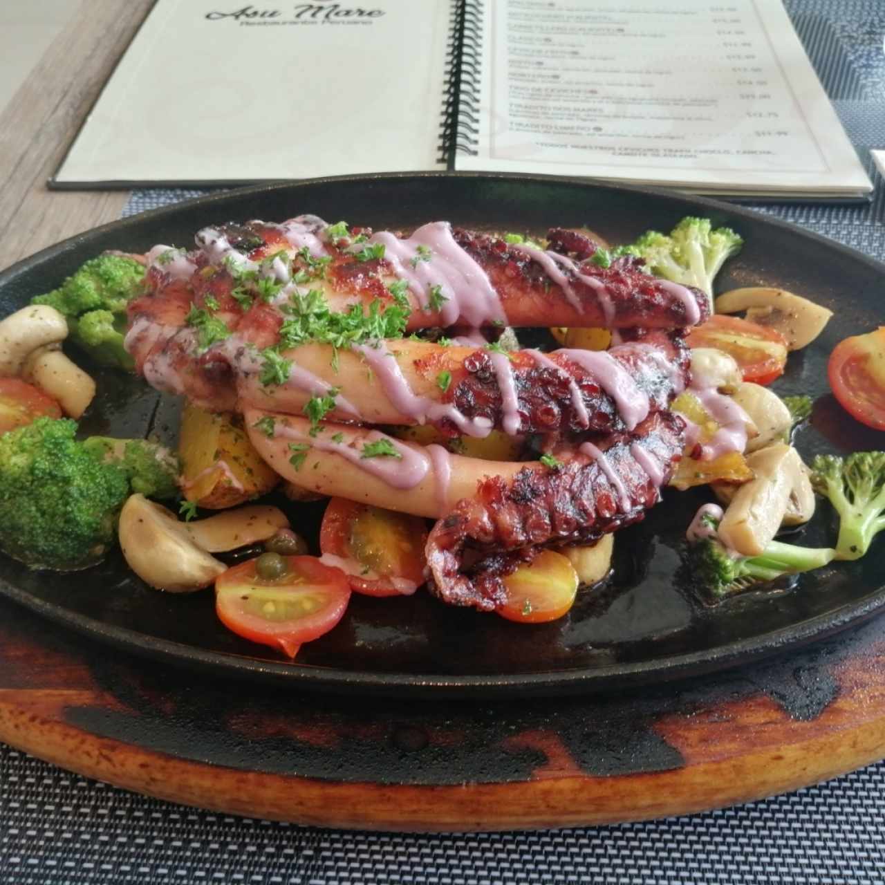 pulpo a la parrilla