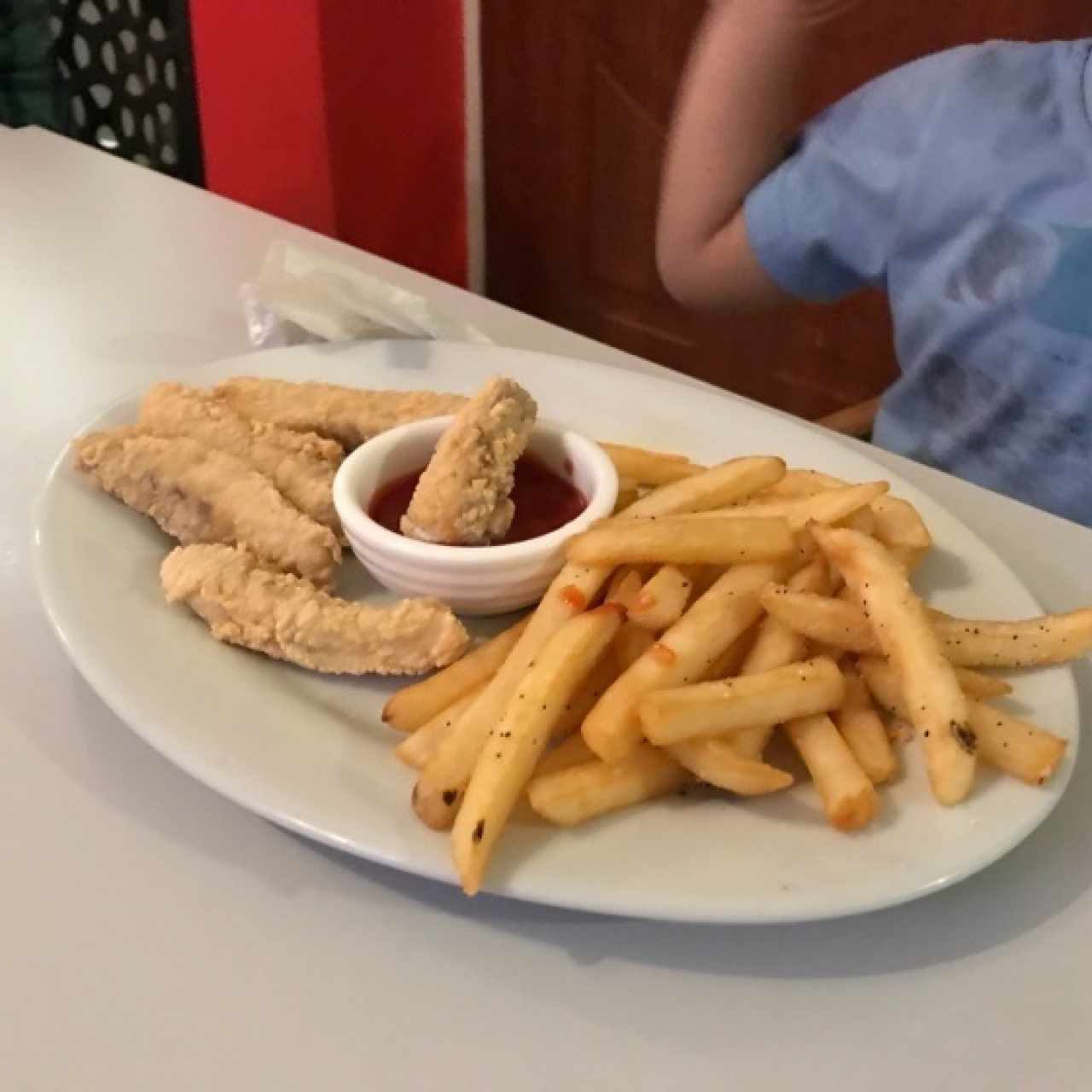 menu de niños deditos pescado