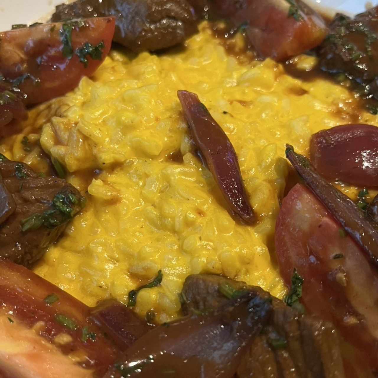RISOTTO DE AJI AMARILLO CON LOMO