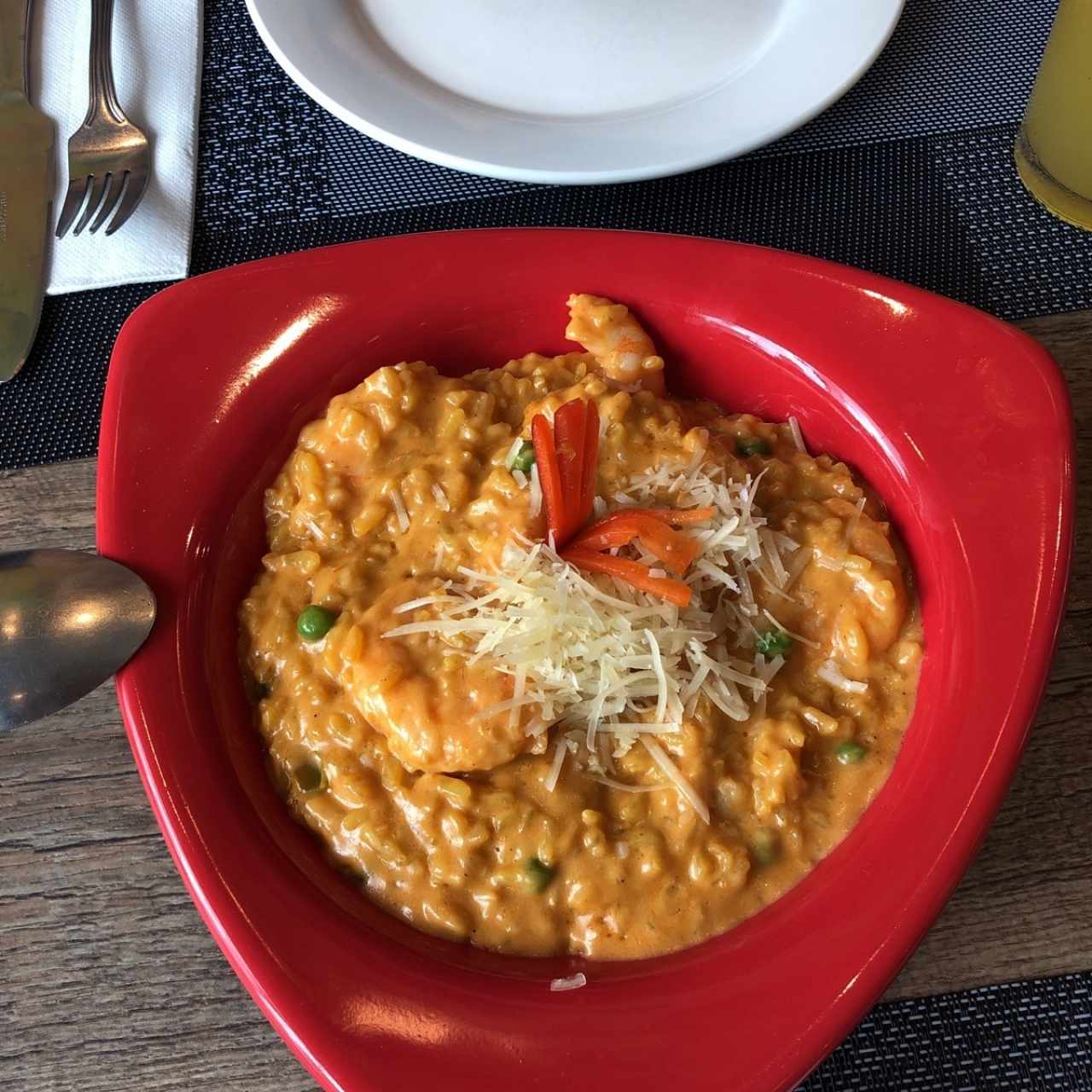 risotto de camarones