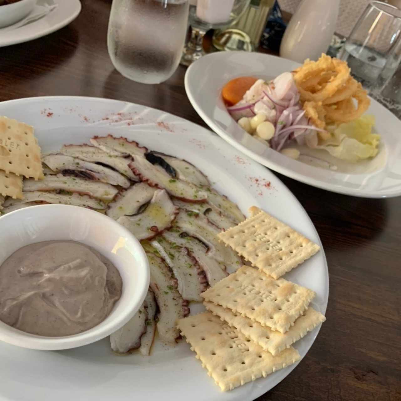 Pulpo al Olivo + Ceviche de Mercado