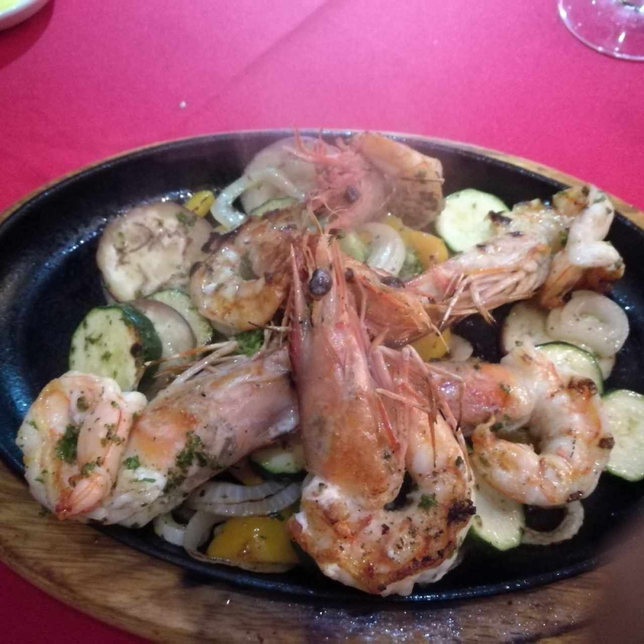 langostinos a la parrilla