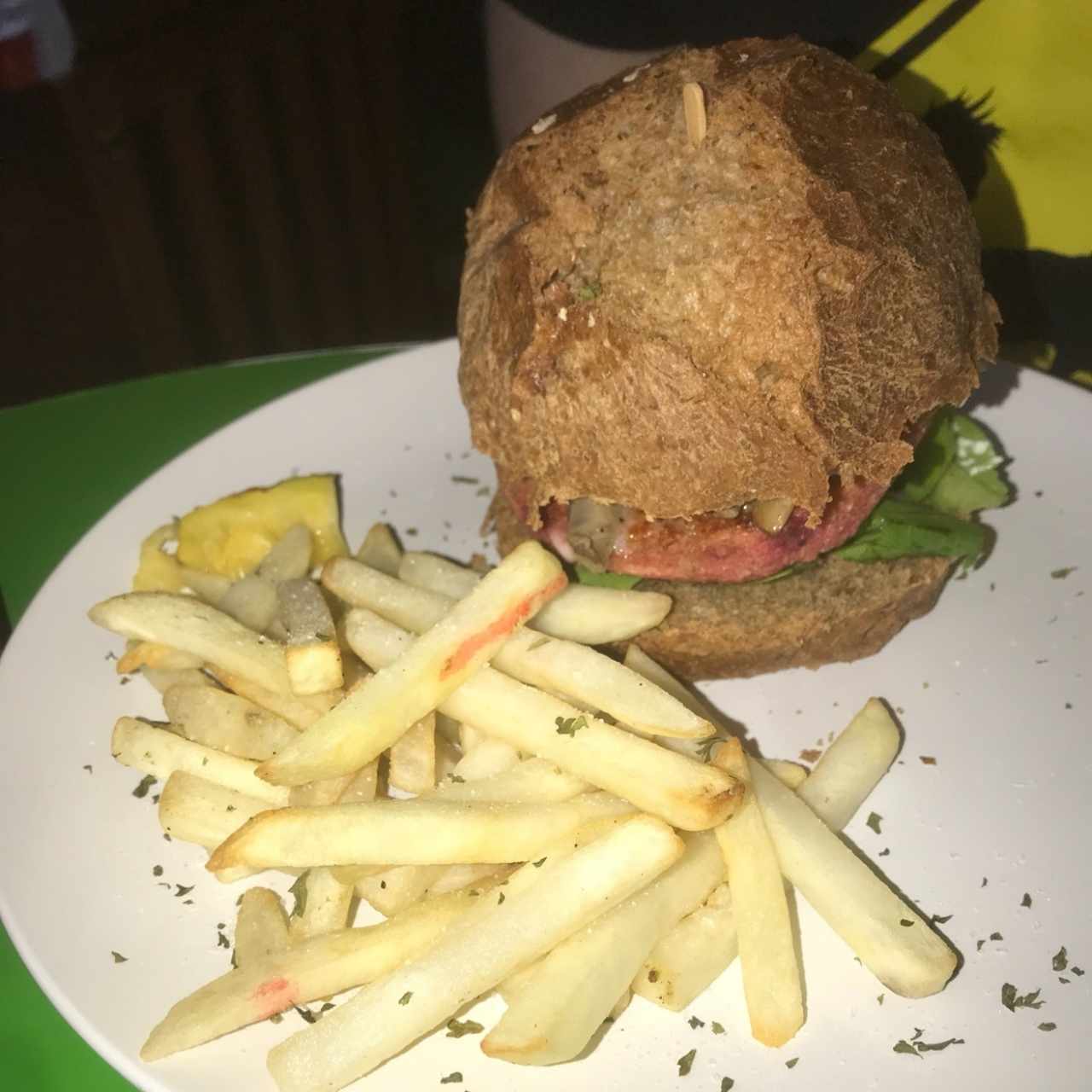 hamburguesa de lenteja