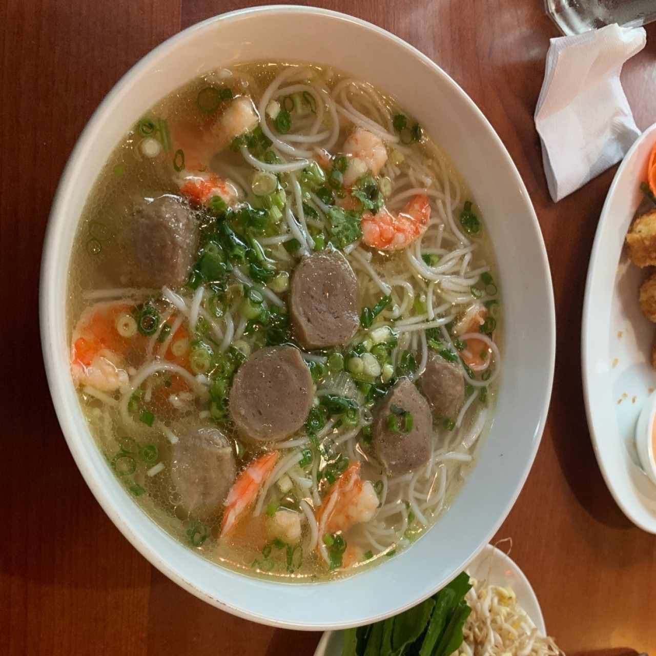 sopa de pollo y camaron 