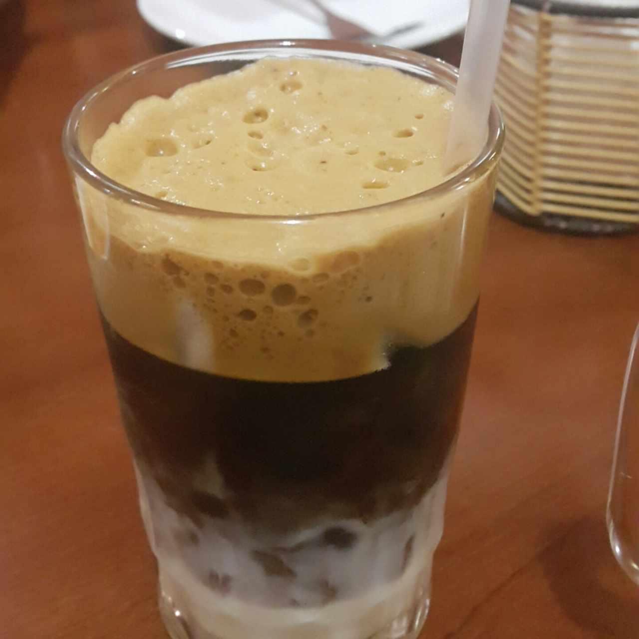 café frío con leche condensada