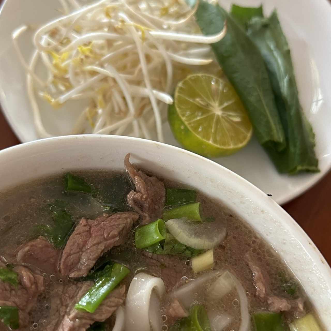 Pho Tái (Sopa de Res Salteada con Jengibre)