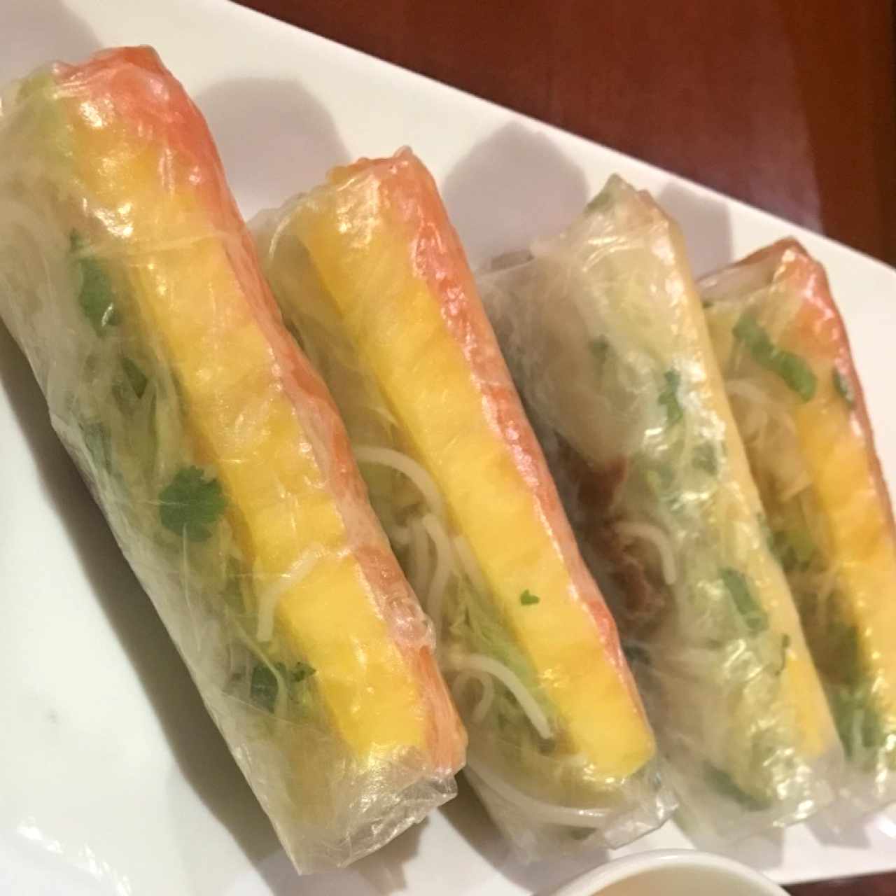 rollos de carne con piña