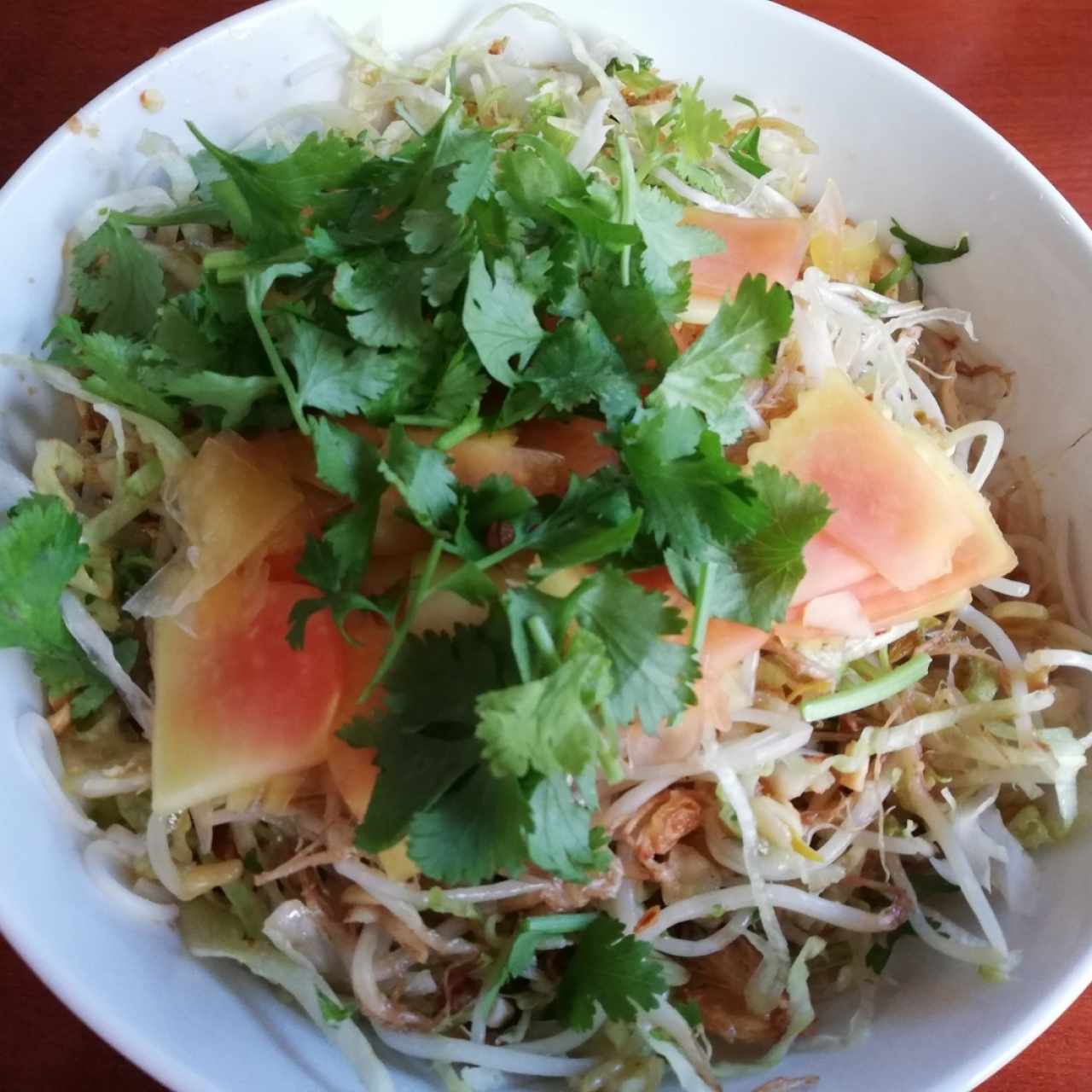 Bún bò Nam Bộ (sin carne) 