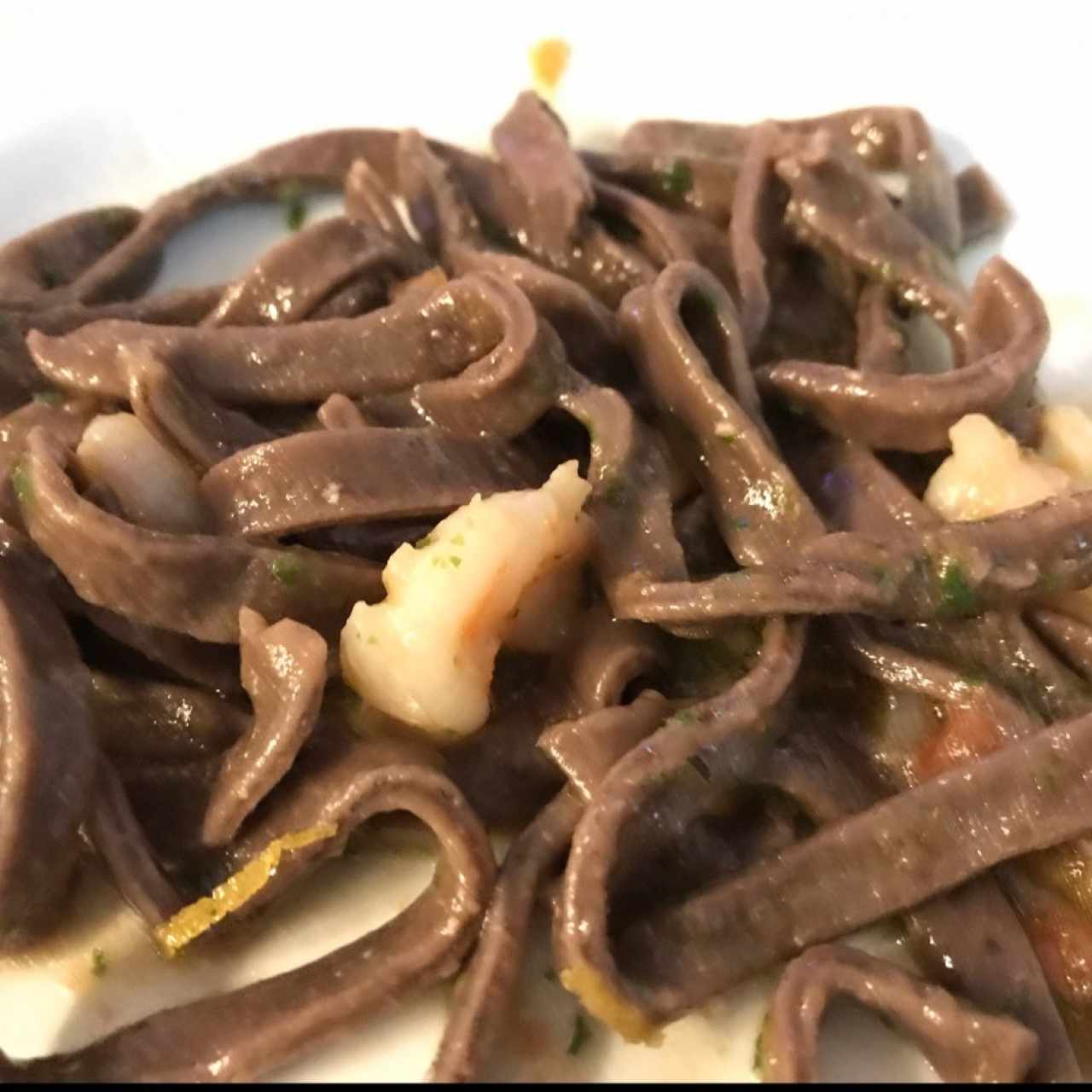 Fettuccine al Cacao, lagostinos