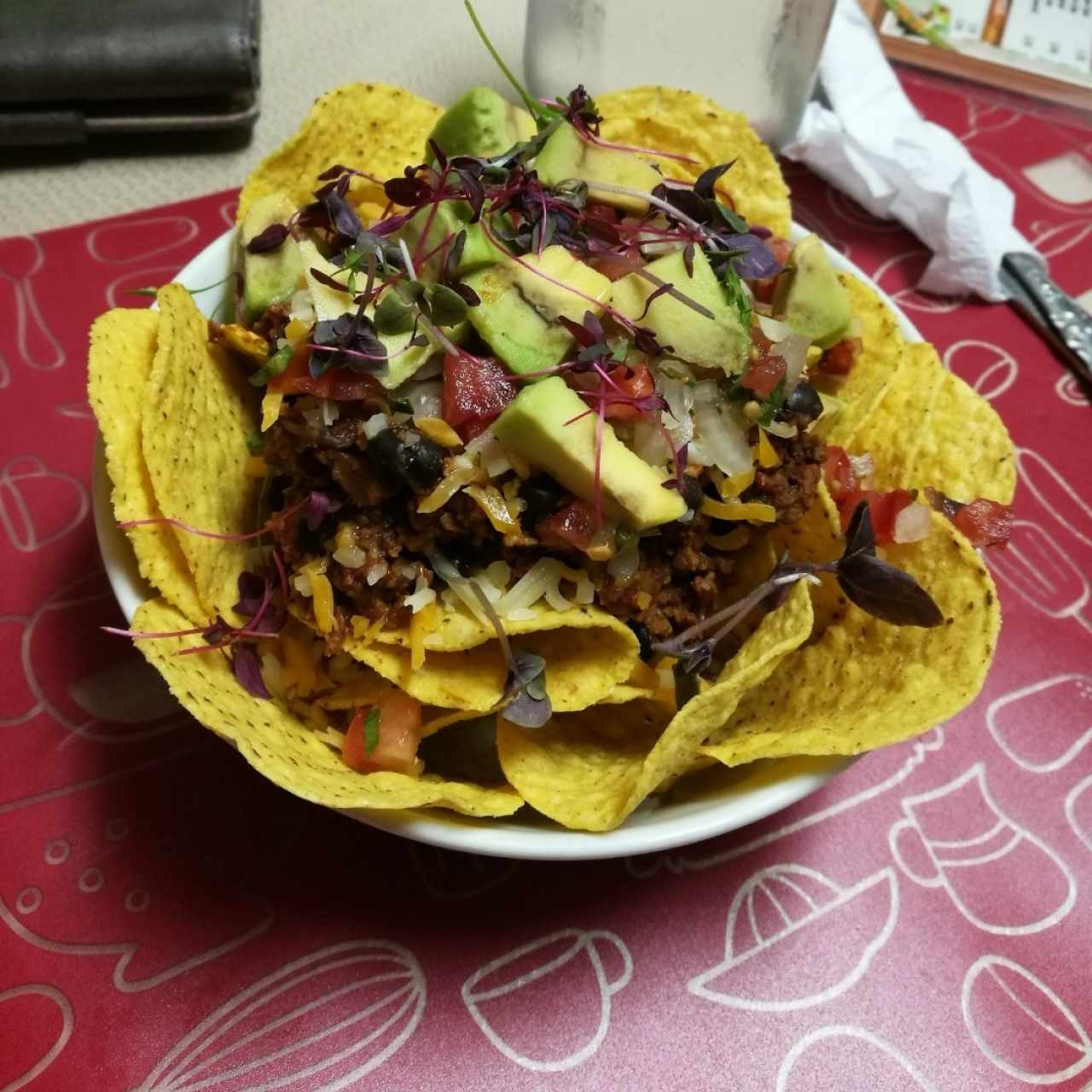 Nachos vegetarianos