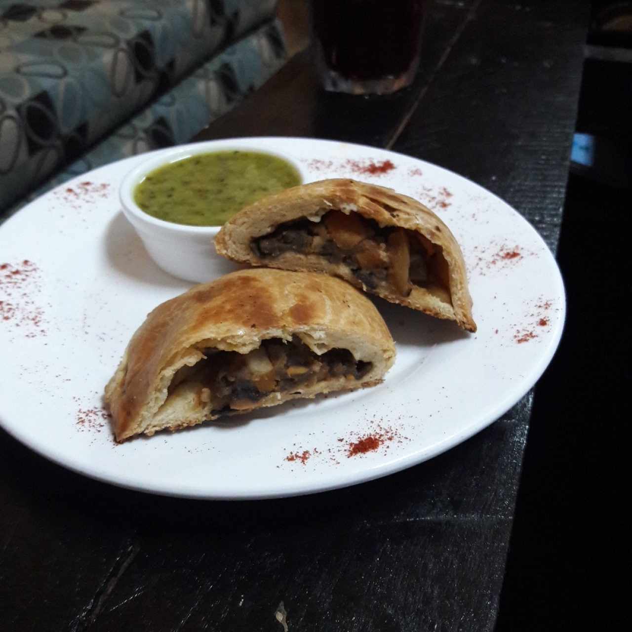 Empanada con pesto