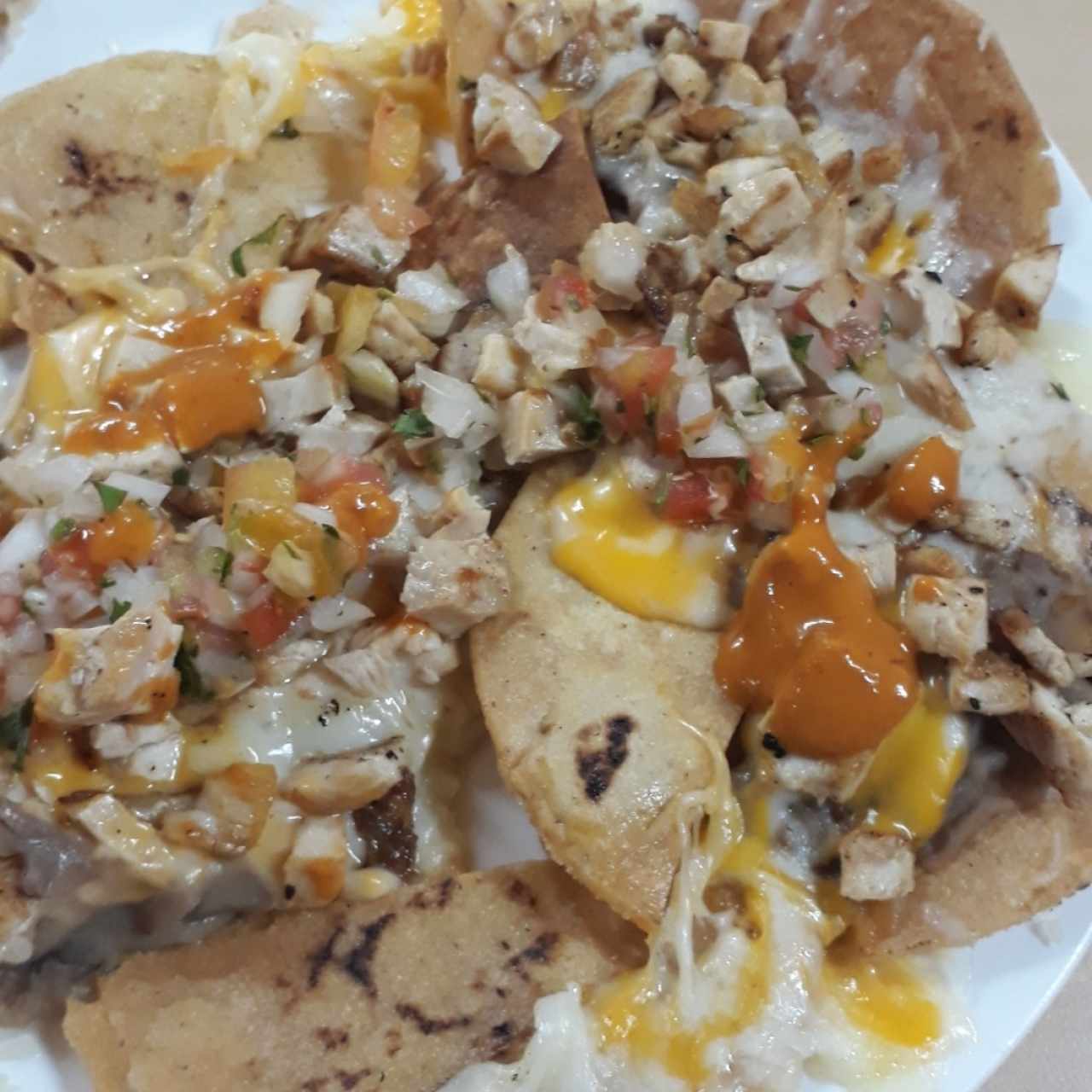 Nachos de pollo