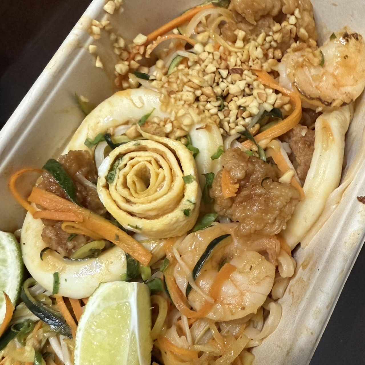 Phad Thai de Mariscos