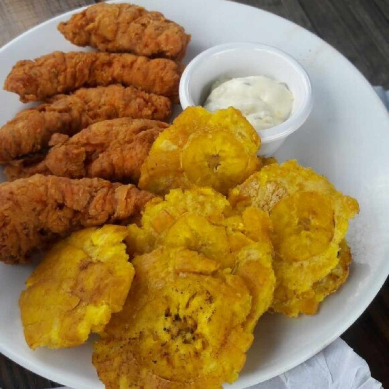 Deditos de pescado con patacones