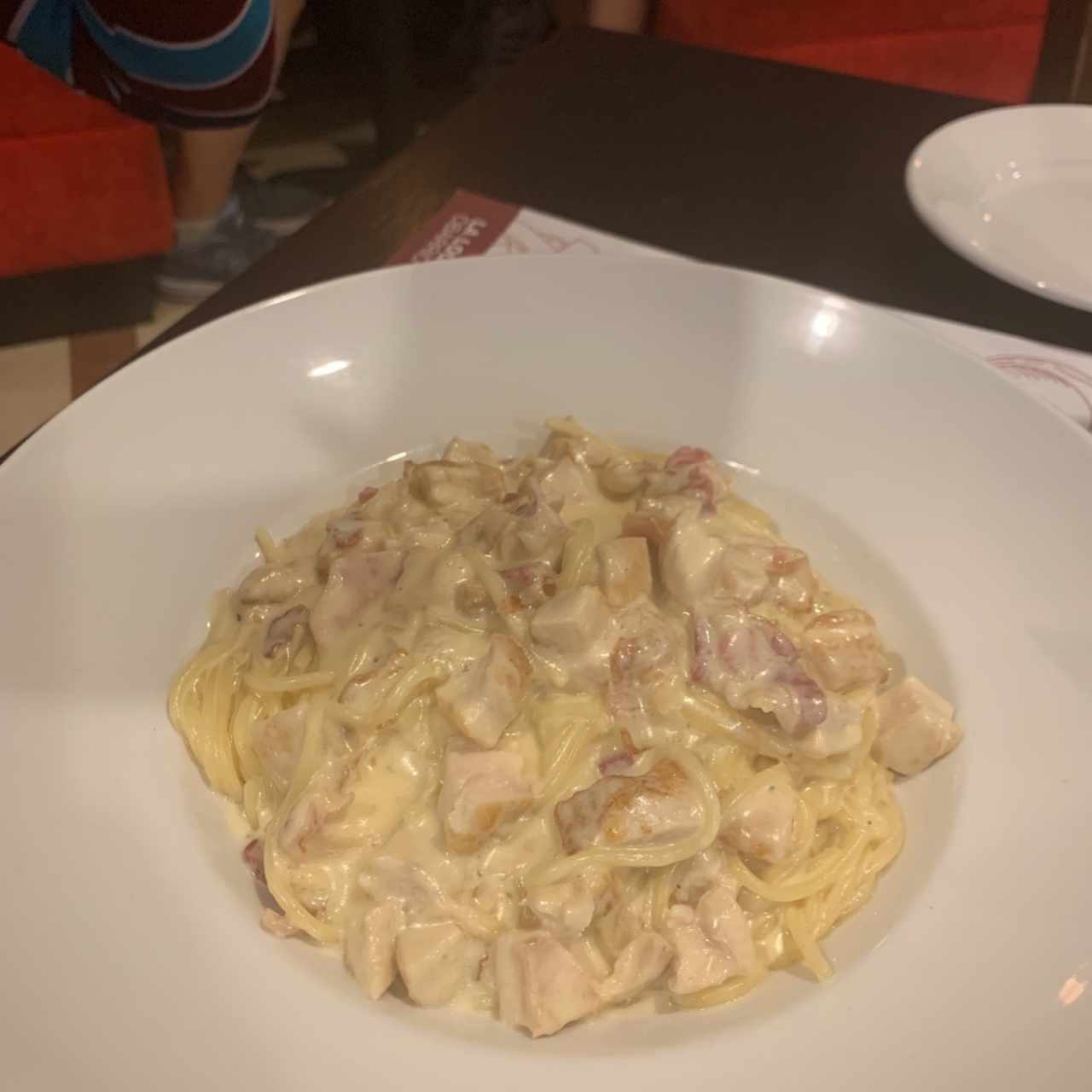 carbonara con pollo