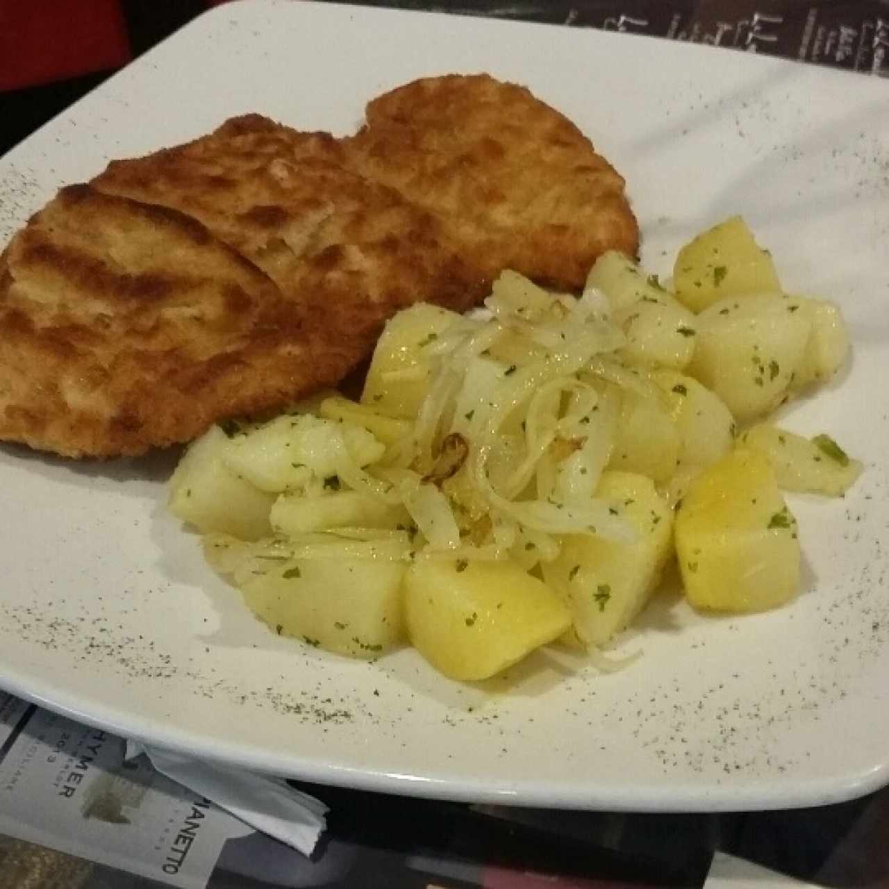 Pechuga de pollo alla milanese