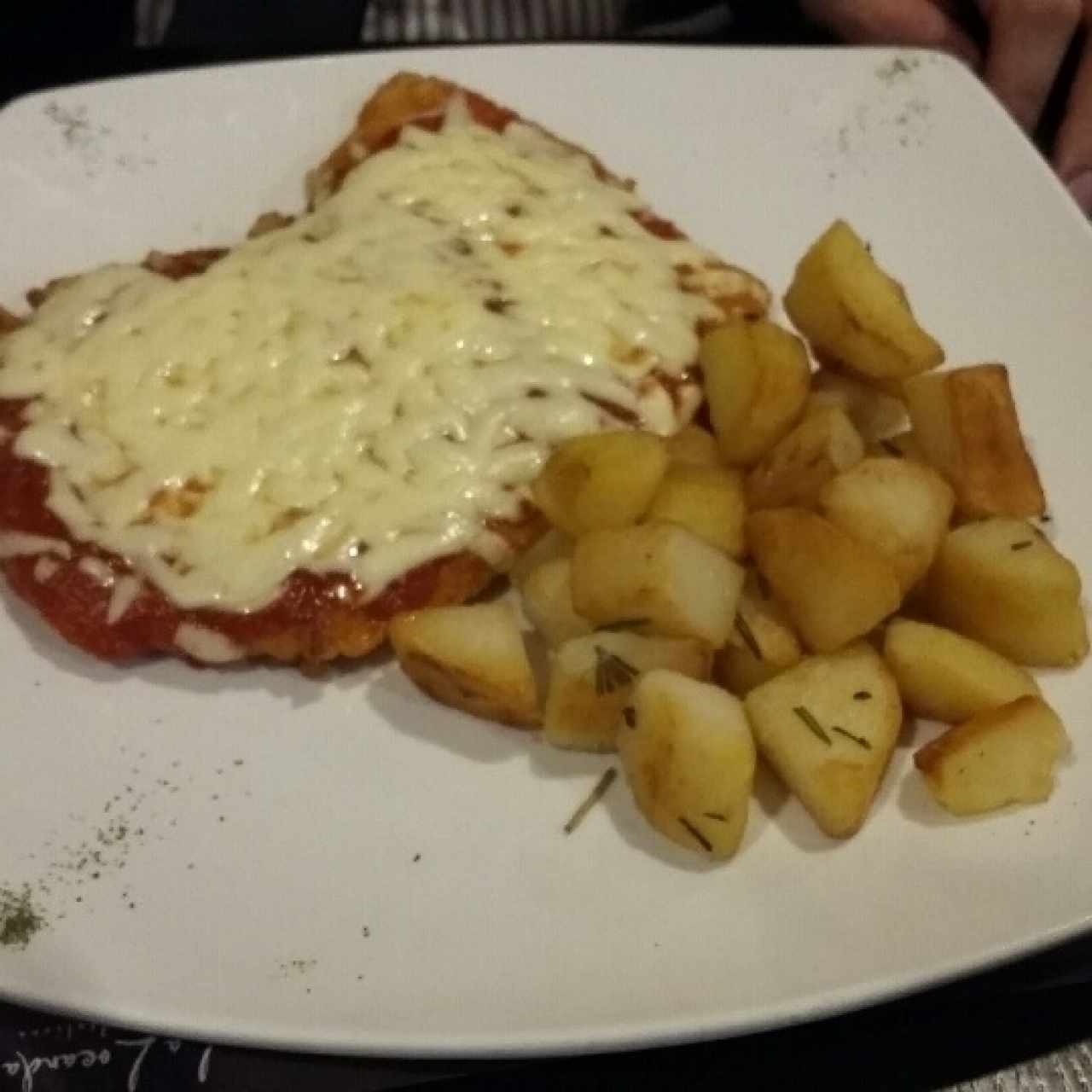 milanesa con papa