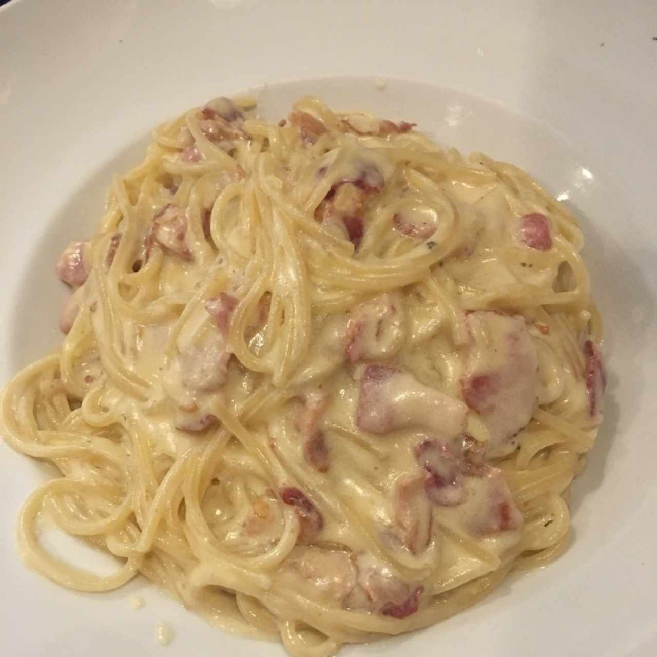 Spaguetti a la carbonara