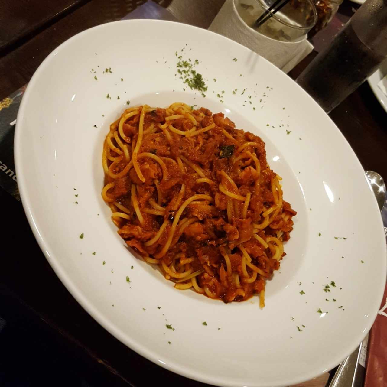 Spaquetti a la amatriciana