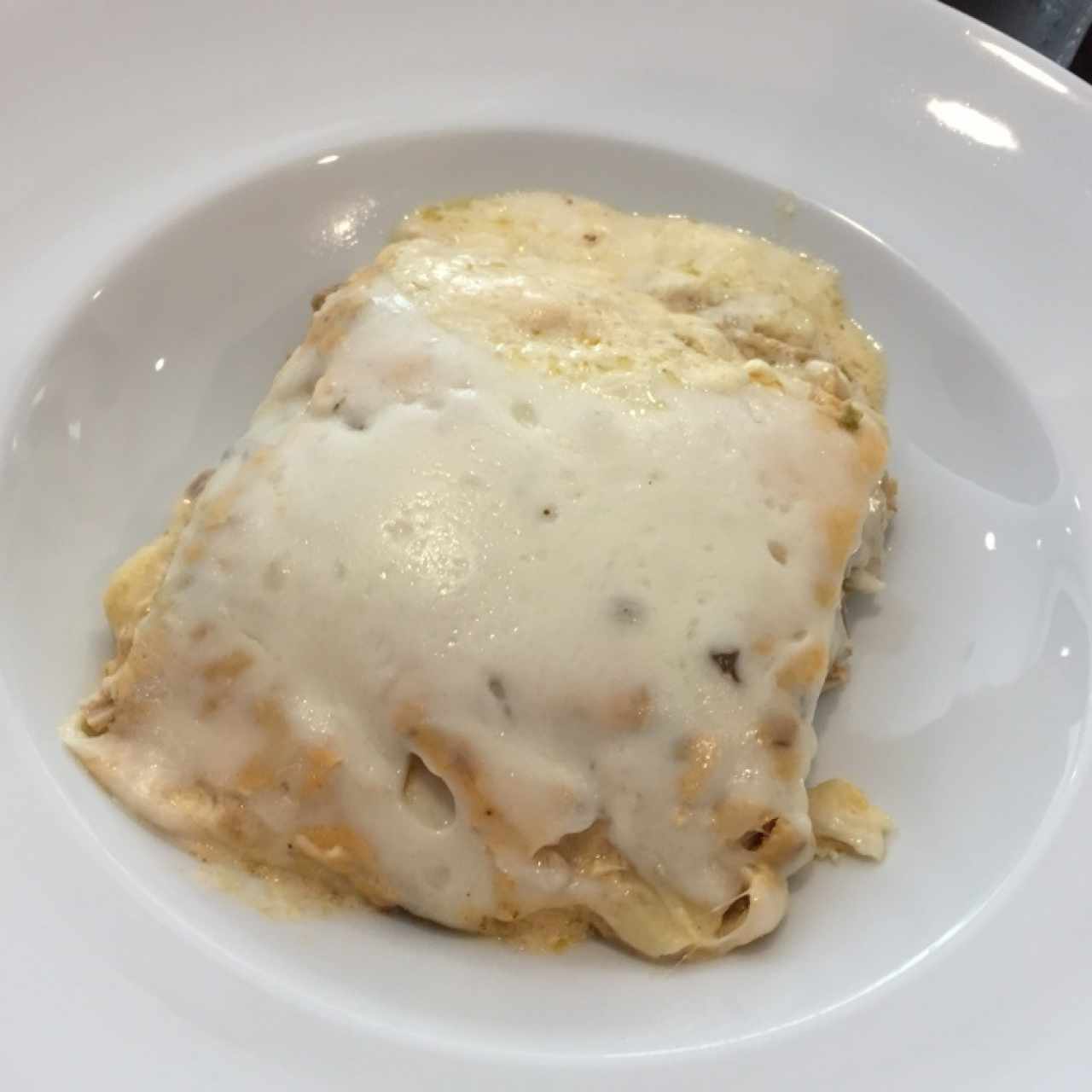 lasagna gratinada de pollo