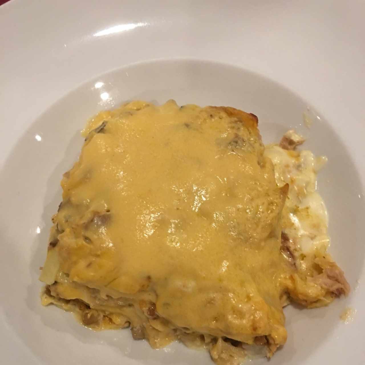 Lasagna - Pollo y hongos