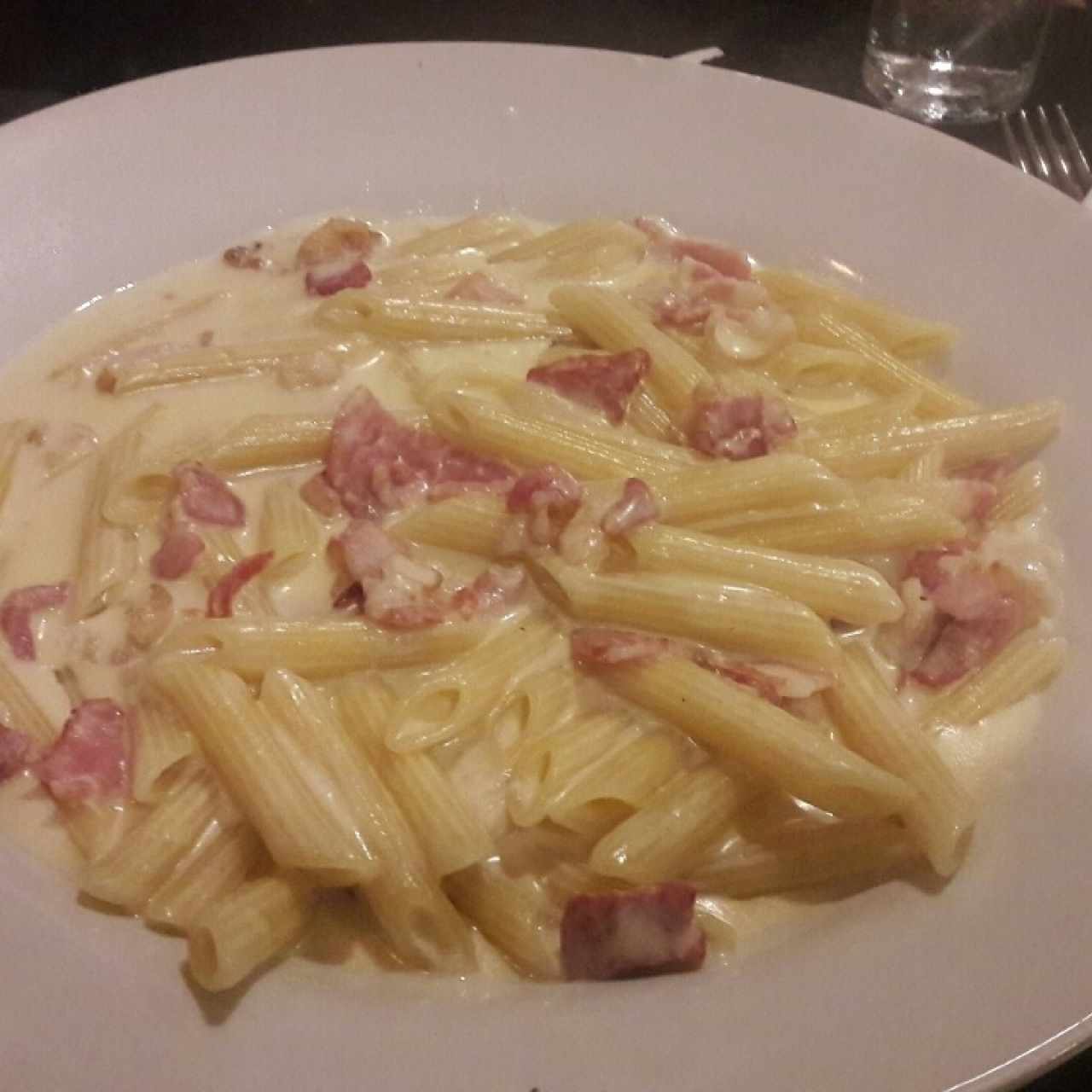 penne carbonara